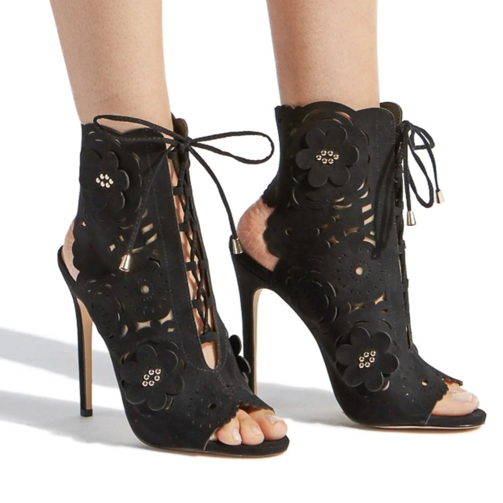 JOYCELYN Lasercut Stiletto Sandals – 7.5
